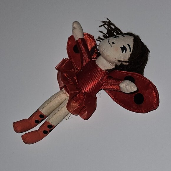 Ladybug Girl Doll Plush SMALL 6" Stuffed Toy Book Character 2006 MerryMakers - Picture 3 of 8